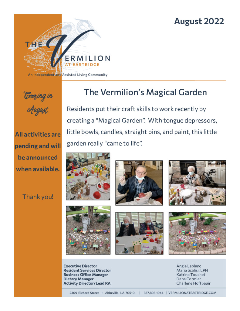 thumbnail of The Vermillion August 2022 Newsletter